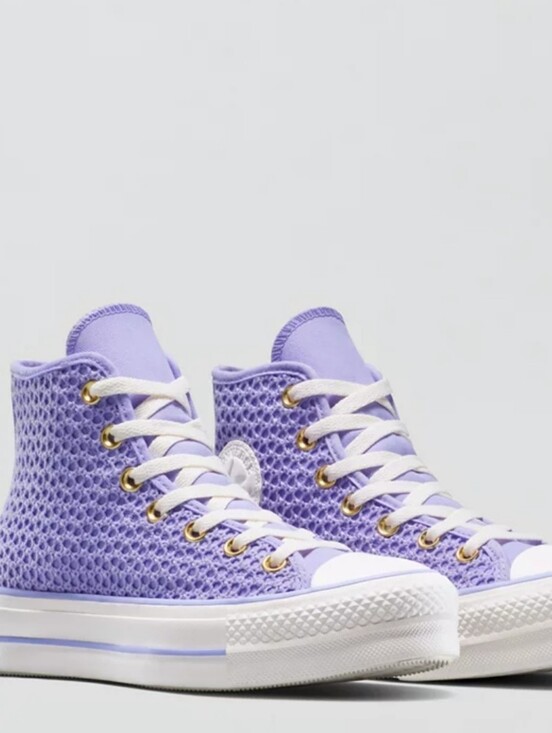 Converse Shoes - Converse Chuck Taylor All Star Knit Platform Sneakers- Purple